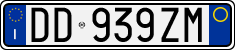 License plate of Italy, Cars (1994 year series)