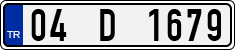 License plate of Turkey, Regular plates