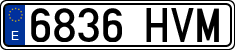 License plates of Spain, Ordinary (2000)