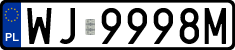 License plates of Poland, Regular car plates