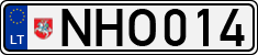 License plate of Lithuania, Cars