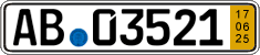 German license plate, Short-term transit plates