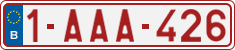 License plate of Belgium, Regular plates (2010)