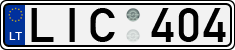 License plate of Lithuania, Cars