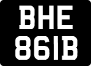 License plate of the United Kingdom, 1963 year system