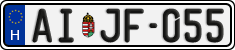 license plates of Hungary, Regular plates (2022)