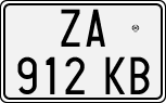License plate of Italy, Cars (1994 year series)