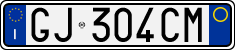License plate of Italy, Cars (1994 year series)
