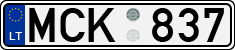 License plate of Lithuania, Cars