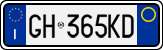 License plate of Italy, Cars (1994 year series)