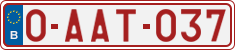 License plate of Belgium, Regular plates (2010)
