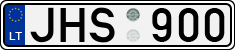License plate of Lithuania, Cars