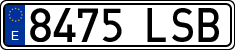 License plates of Spain, Ordinary (2000)