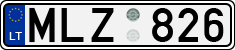License plate of Lithuania, Cars