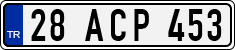 License plate of Turkey, Regular plates