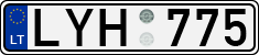 License plate of Lithuania, Cars