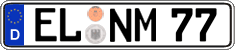 German license plate, Regular plates