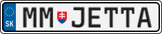 License plate of Slovakia, Vanity Plates