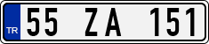 License plate of Turkey, Regular plates
