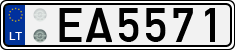 License plate of Lithuania, Electric vehicles
