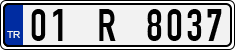 License plate of Turkey, Regular plates