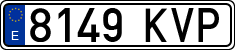 License plates of Spain, Ordinary (2000)