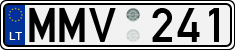 License plate of Lithuania, Cars
