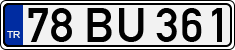 License plate of Turkey, Regular plates