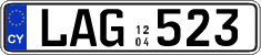 License plate of Cyprus, Regular plates