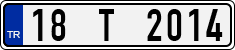 License plate of Turkey, Regular plates
