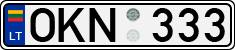License plate of Lithuania, Cars