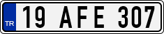 License plate of Turkey, Regular plates