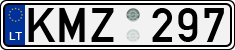 License plate of Lithuania, Cars