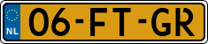 License plate of the Netherlands, Cars