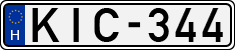 license plates of Hungary, Cars (1990)