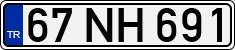License plate of Turkey, Regular plates
