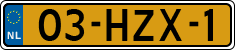 License plate of the Netherlands, Cars