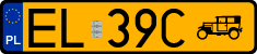 License plates of Poland, Oldtimers