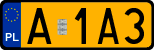 License plates of Poland, Oldtimers