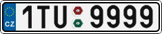 License plate of the Czech Republic, Cars (2001)