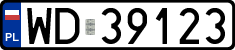 License plates of Poland, Regular car plates