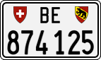 License plate of Switzerland, Cars