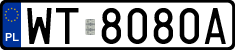 License plates of Poland, Regular car plates