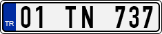 License plate of Turkey, Regular plates
