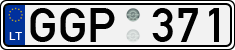 License plate of Lithuania, Cars
