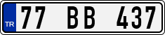 License plate of Turkey, Regular plates