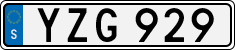 License plate of Sweden, Regular plates
