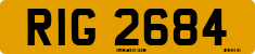 License plate of the United Kingdom, Northern Ireland (1966)