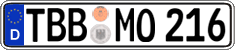 German license plate, Regular plates