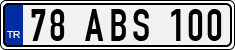 License plate of Turkey, Regular plates